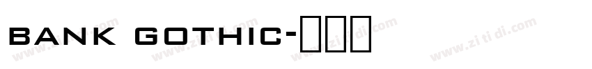 bank gothic字体转换
